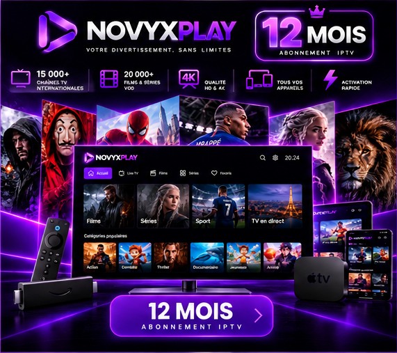 Visuel NOVYXPLAY abonnement 12 mois